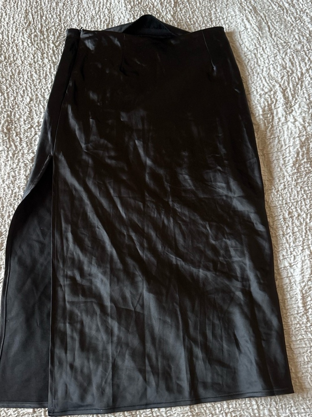 Windsor Black Maxi Skirt with Side Slit